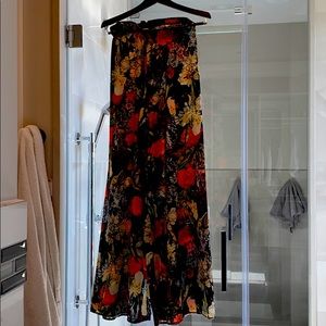 ALICE AND OLIVIA FLORAL WIDE LEG PANT